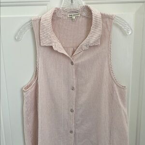 Rag Poets Sleeveless Shirt Dress - Size Large